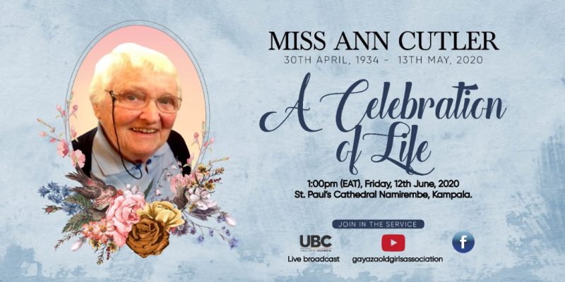 Celebrating the life of Ann Cutler – Gayaza Old Girls Association