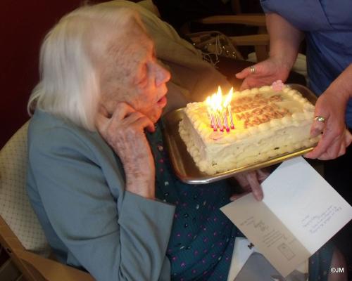 Miss Cox's 100th Birthday - Feb. 2012